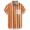 Casual shirts heren heren gedrukt Hawaiiaanse knop met korte mouwen naar beneden strand shirt voor man pullovers harjauku