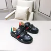 Kids Sneakers Genuine Leather for Boys Girls Spring Autumn Round Toe non-slip Children Party Shoes with Box