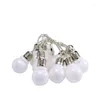 Cordes LED guirlandes lumineuses ampoules noël vacances lumière batterie puissance jardin extérieur paysage arrière-cour lampe décorative de mariage