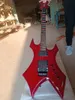 Anpassad BC Electric Guitar med quiltad Maple Top Red Bat -fingertavla och nagelhuvudgitarr
