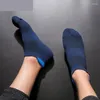 Sports Socks Ankle For Men Outdoor Athletic Sport Cotton Cushion Thin Breathable Fitness Cycling Running Compression Low Cut