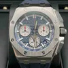 apf zf nf bf N C Luxury Mens Mechanical Watch Abby Roya1 0ak Offshore Series 26420ti Oo. A027ca. 01 Blue Disc Titanium Swiss Es Brand GRH6