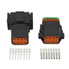 Lighting Accessories 1 Set Black Deutsch DT Connector DT06-2S/DT04-2P 3P 4P 6P 8P Waterproof Electrical For Car Motor With Pins 22-16AWG