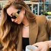 Tasarımcı NewsUnglasses Döngüsü Lüks Bir Rıhtım Moda Kadınlar Küçük Çerçeve Trend Avrupa Amerika Erkek Kadın Çift B Cam MRS3231751