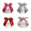 Enveloppe de cadeau H051 Bo￮te de bonbons en forme de diamant de bow