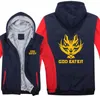 Men's Hoodies Anime God Eater Jacket Winter Men Casual Thick Fleece Sweatshirts Pullover Man Cartoon Coat
