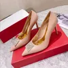 Sapatos de vestido bombas rebites sapatos formal escritório apontado dedo do pé feminino designer simples festa casamento sexy novo 8cm salto 35-41 tamanho
