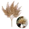 Decorative Flowers Artificial Plant Gold Leaves Christmas Decoration Wedding Fake Flower Floral DIY Accessories Bedroom Decor