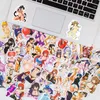 Autocollants fille Anime Sexy, 100 pièces, pour ordinateur portable adulte, décalcomanies en vinyle imperméables pour bouteille d'eau