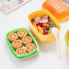 Dinnerware Sets Cute Pupils Round Rectangular Bowl Tableware Creative Hamburger Lunch Box Children