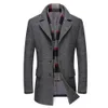 Wollmischungen für Herren Thoshine Marke Winter 50 Wolle Männer Dicke Mäntel Hervorragende Qualität Slim Fit Schal Liner Mode Wollmischungen Oberbekleidung Jacke Trench 220930