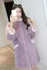 Fourrure pour femme Arlenesain Custom 2022 Design Purple Color Split Imported Mink Women Coat