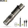 Flashlights Torches Wurkkos FC12 Rechargeable Torches Tactical Flashlights LED 18650 SFT40 2000lm ATR Power Indicator USB-C IPX8 EDC Camp Lighting 220930