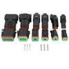 Verlichtingsaccessoires 1 Set Black Deutsch DT-connector DT06-2S/DT04-2P 3P 4P 6P 8P Waterdichte elektriciteit voor autodotor met pinnen 22-16AWG