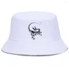 Boinas Velociraptor esqueleto Y2K Panamá gorra mujer algodón Hip Hop Punk mujeres pesca sombrero gráfico playa sol verano Bob sombreros de cubo