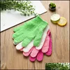 Bath Brushes Sponges Scrubbers Exfoliating Bath Glove Nylon Shower Wash Cloth Showers Scrubber Back Scrub Gloves Moisturizin Mjbag Dhhwy