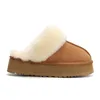 Designer Australian Platform Slippers Tazz Tasman Chestnut Classic Mini Snow Boots Thick Bottom Real Leather Furry Slides Australia Booties Size 35-43