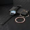 腕時計ファッション女性の時計ブレスレット3 PCSセットラグジュアリーレディースウォッチクォーツ腕時計2022ガールフレンドのギフト286D