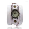 Wristwatches Retro Literary Style Casual PU Winding Roman Belt Women's Watch Quartz