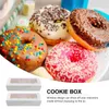 Gift Wrap Box Macaron Boxes Cupcake Window Dessert Cookie Paper Packaging Container Bakery Windowed Packing Candy Christmas Chocolate