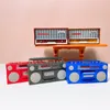 Dollhouse Miniature Radio Model Recorder Player Toy Doll Furniture Decor Dolls House Retro Recorders Players 1141