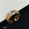 Nieuw ontworpen trouwringen Banshee Medusa Profiel Portret Women 18k Gold Ploated Hollow Out Ring Designer Sieraden Ladies Verjaardagsfeestelijke feestgeschenken Mr1 --05