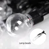 Cordas 1 conjunto 6m 20leds Globe LED String Lights Balls Fairy Light Backyard Patio Decorativo Garland Casamento ao ar livre