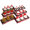 3pcs Craft Christmas Candle Christmas Snowman Elk Decoration Candles Painted Party Decorations Atmosphere Gift