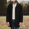 Męskie kurtki męskie płaszcz męski zużycie Odporne na zużycie bawełny lapel średniej długości płaszcze grube, ciepłe swobodne stałe płasze