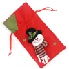 Рождественские украшения маленькая мешковая сумка сумки яблока подарки подарки дети конфеты