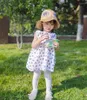 Şapkalar 202202-Lele Ins Yaz Kids Nefes Alabilir El Yapımı Kroşe Kağıt Çim Çiçek Kız Çocuk Kova Kepi Çocuk Boş Zamanlı Şapka