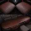 Autositzbezüge 3 TEILE/SATZ Universal Lederbezug Kissen Vorne Hinten Rücksitz Auto Protector Mat Pad Bequeme Reinigung