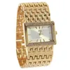 Armbanduhren WA107 GD Damenarmband Quarzuhr Kristall Lady Kleid Relogio Feminino Gold