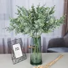 Decorative Flowers Simulation Long Rod Plant Eucalyptus Soft Decoration Indoor Green Plants Vase