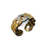 新デザインの結婚指輪バンシーメデューサプロファイルポートレート女性リース蛇行パターンリングデザイナージュエリー誕生日お祝いパーティーギフト MR2--01