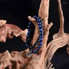 Strand Chakra Natural Stone Blue Bracelets Tree Of Life Bracelet Mala Beads Reiki Healing Meditation Energy Bangles