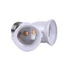 Lamp Holders 1Pcs E27 To Dual Holder Converter Socket Conversion Light Bulb Base