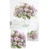 Decoratieve bloemen 1pc Levensechte kunstpioenbloem Zijde Faux Stem Boeket voor Bruiloft Pography Props Home Decor