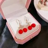 Baumeln Kronleuchter Glück Süße Rote Kirsche Ohrringe Für Frauen Koreanischen Stil 2022 Neue Zarte Einfache Mikro Pflastern Schmuck