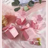 Gift Wrap Wedding Candy Boxes 3D Petals For Small Crafting Party Favor Bridesmaids Proposal Box With Ribbons