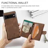 Custodie a portafoglio porta carte in pelle PU vintage antiurto per Google Pixel 7 Pro 6 5A 5G Custodia con tasche per carte