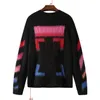 Suéter de diseñador para hombre para mujer Arrow Color Gradient cardigan senior clásico multicolor cuello redondo Otoño invierno mantener el calor cómodo Top alta calidad 2023