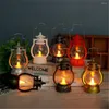 Luzes noturnas LED LUZ MINI RETRO Lâmpada de óleo AG3 Bateria de Natal Christmas Indoor Presente de Halloween Party Home Room Desktop Decoração