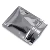 Top con cremallera de 7.5x10 cm Mylar Bag Reclayable Bolsas de aluminio de aluminio Bolsas de muestra de alimentos