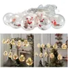 Christmas Decorations GXMA Led Curtain String Light Ball Santa Snowman Making A Wish For Party Home Indoor Outdoor Decoration