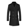 Men's Wool Blends Autumn and Winter Men's Woolen Coat Midlength European Plus Size Korean Version Slim Doublebreasted Coat 220930