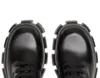 Зимние роскошные монолитные полусапоги из матовой кожи Черные женские армейские ботинки из повторного нейлона с металлической треугольной подошвой Женские ботильоны Комфортная прогулка EU35-40