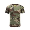 T-shirts pour hommes Camouflage chemise surdimensionnée à manches courtes vêtements tactiques pour hommes Vetement Homme T-shirt militaire armée vert haut graphique