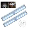 Cabinet Light Oplaadbaar10 LED's PIR LED Bewegingssensor Lichtkast Kledingkast Bedelder Lamp Wandavond Trappen Keuken