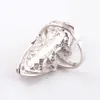 7 Chakra guérison Reiki perles de pierre naturelle arc-en-ciel fleur anneaux réglables pour les femmes bague de doigt bijoux de mode X3009